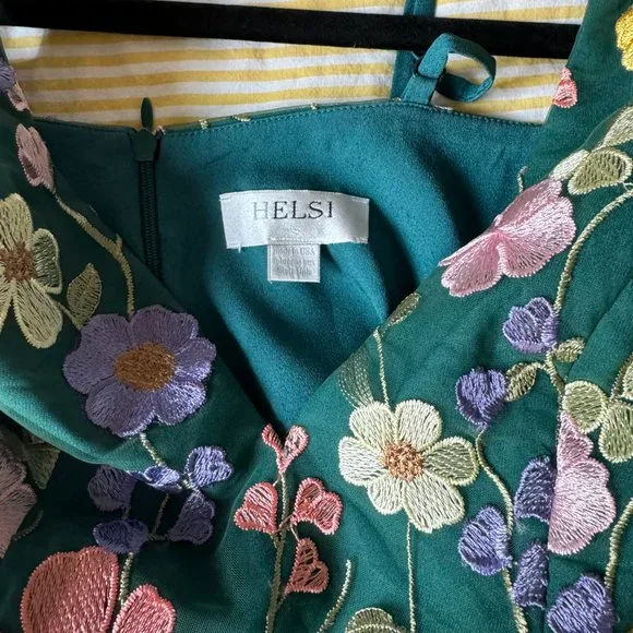 Helsi Mia Floral Embroidered Midi Dress - Picture 7 of 7